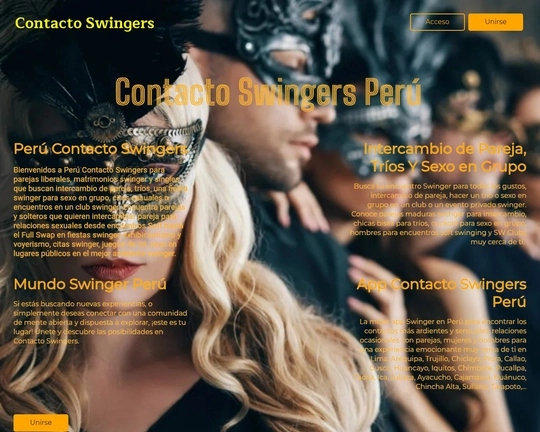 Contacto Swingers Perú